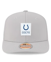 New Era Men's Gray Indianapolis Colts 2025 Sideline 9SEVENTY Adjustable Trucker Hat