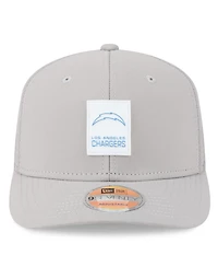 New Era Men's Gray Los Angeles Chargers 2025 Sideline 9SEVENTY Adjustable Trucker Hat