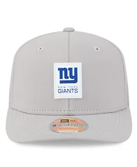 New Era Men's Gray New York Giants 2025 Sideline 9SEVENTY Adjustable Trucker Hat