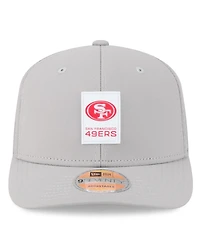 New Era Men's Gray San Francisco 49ers 2025 Sideline 9SEVENTY Adjustable Trucker Hat