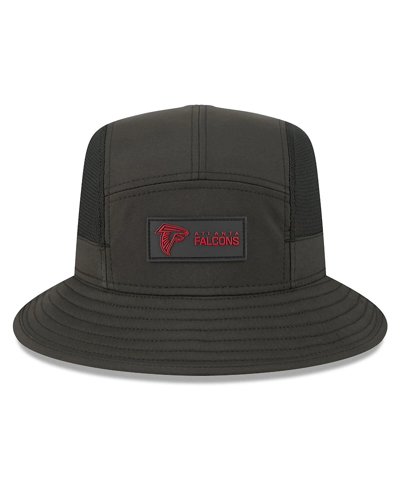 New Era Men's Black Atlanta Falcons 2025 Sideline Bucket Hat