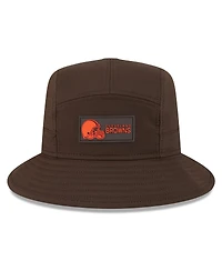 New Era Men's Brown Cleveland Browns 2025 Sideline Bucket Hat