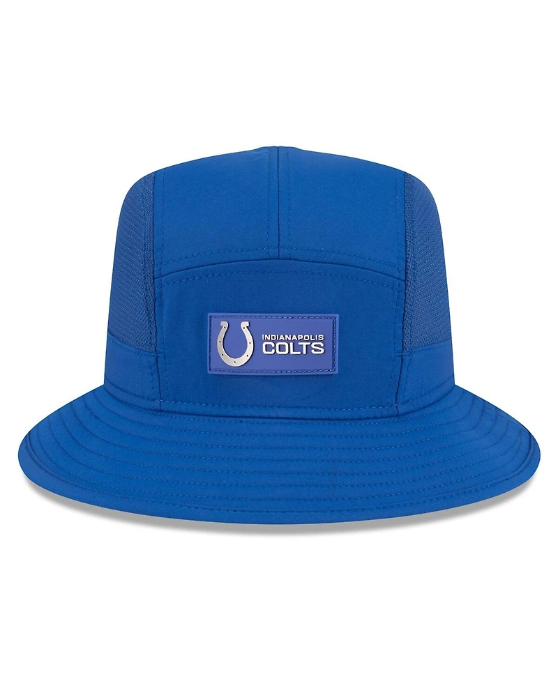 New Era Men's Royal Indianapolis Colts 2025 Sideline Bucket Hat