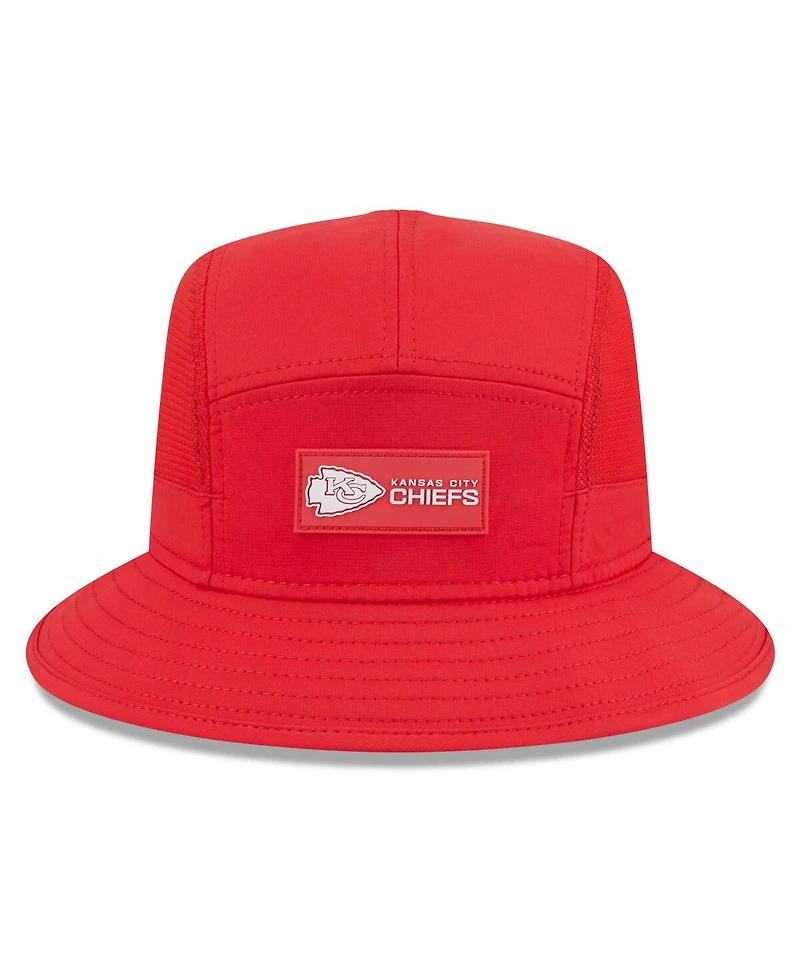 New Era Men's Red Kansas City Chiefs 2025 Sideline Bucket Hat