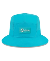 New Era Men's Aqua Miami Dolphins 2025 Sideline Bucket Hat