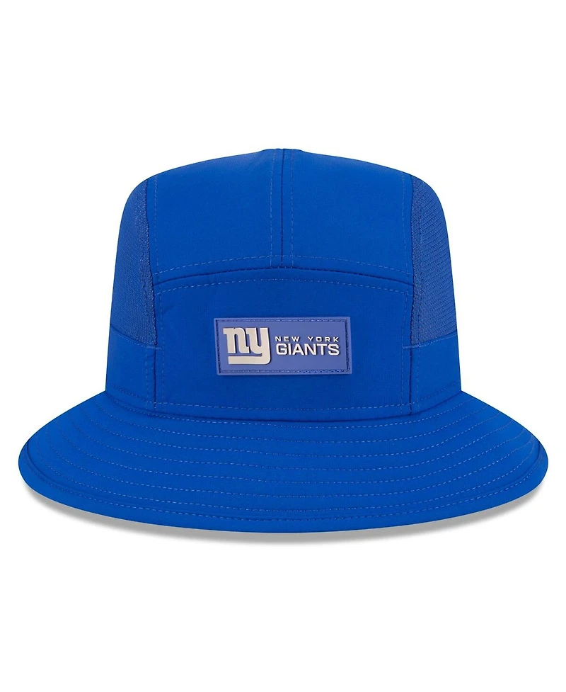 New Era Men's Royal York Giants 2025 Sideline Bucket Hat