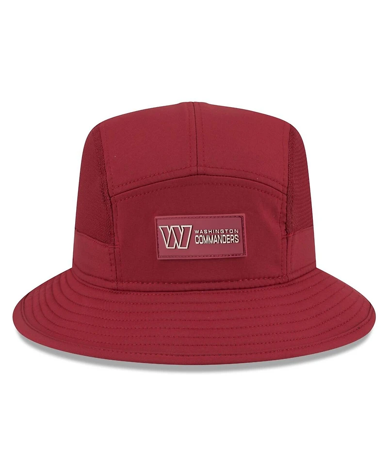 New Era Men's Burgundy Washington Commanders 2025 Sideline Bucket Hat