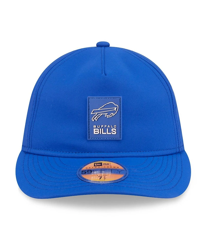 New Era Men's Royal Buffalo Bills 2025 Sideline Retro Crown 59FIFTY Fitted Hat