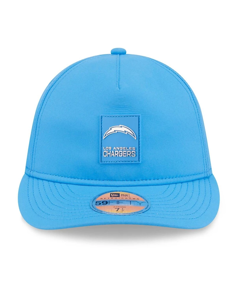 New Era Men's Powder Blue Los Angeles Chargers 2025 Sideline Retro Crown 59FIFTY Fitted Hat