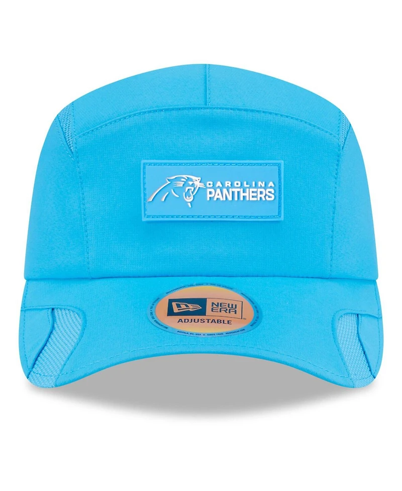 New Era Men's Blue Carolina Panthers 2025 Sideline Runner Adjustable Hat
