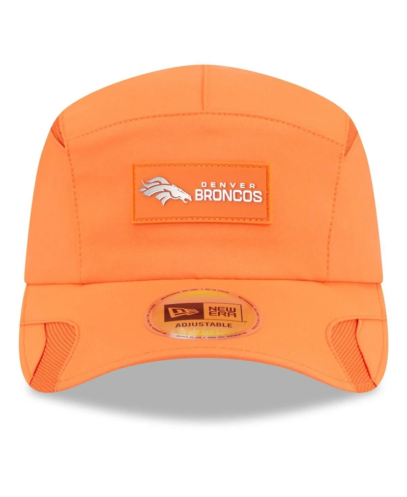 New Era Men's Orange Denver Broncos 2025 Sideline Runner Adjustable Hat