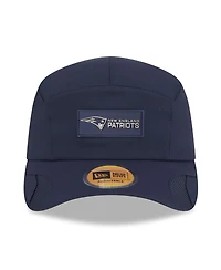 New Era Men's Navy New England Patriots 2025 Sideline Runner Adjustable Hat