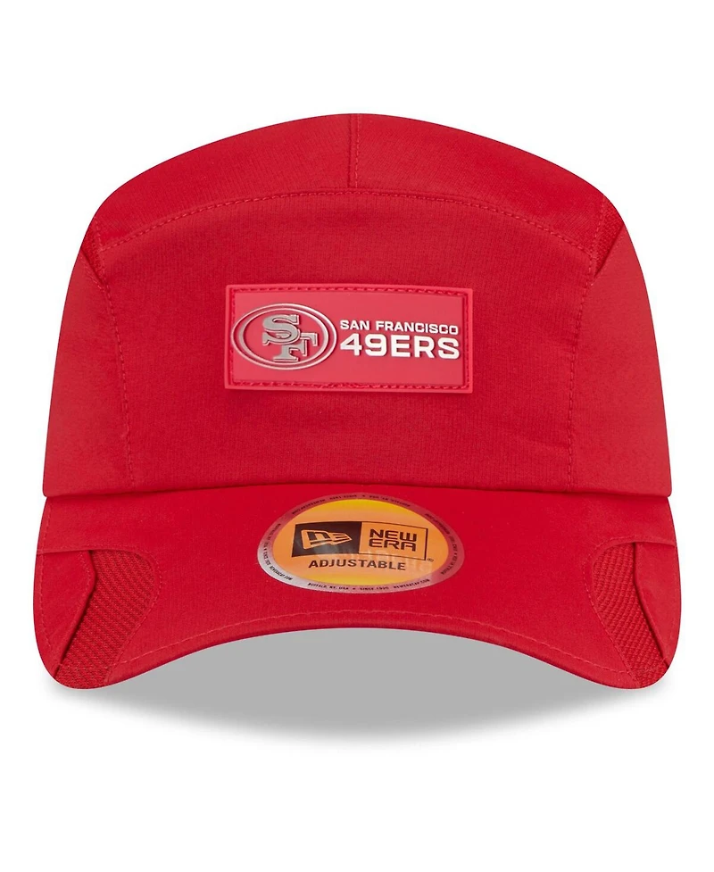 New Era Men's Scarlet San Francisco 49ers 2025 Sideline Runner Adjustable Hat