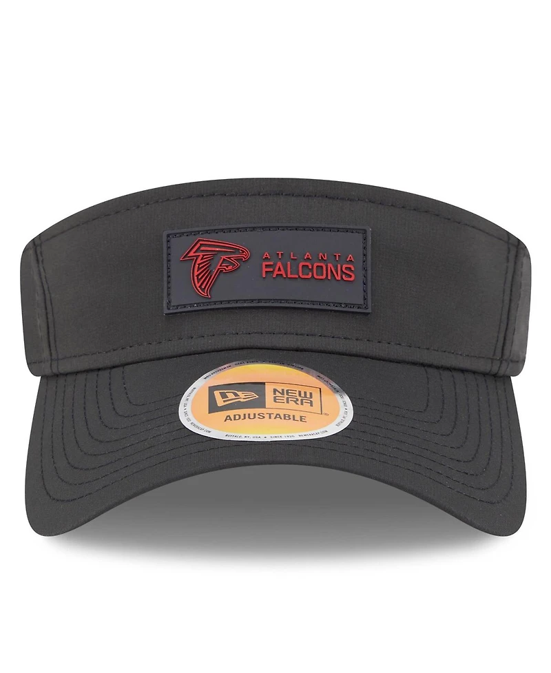 New Era Men's Black Atlanta Falcons 2025 Sideline Visor Hat