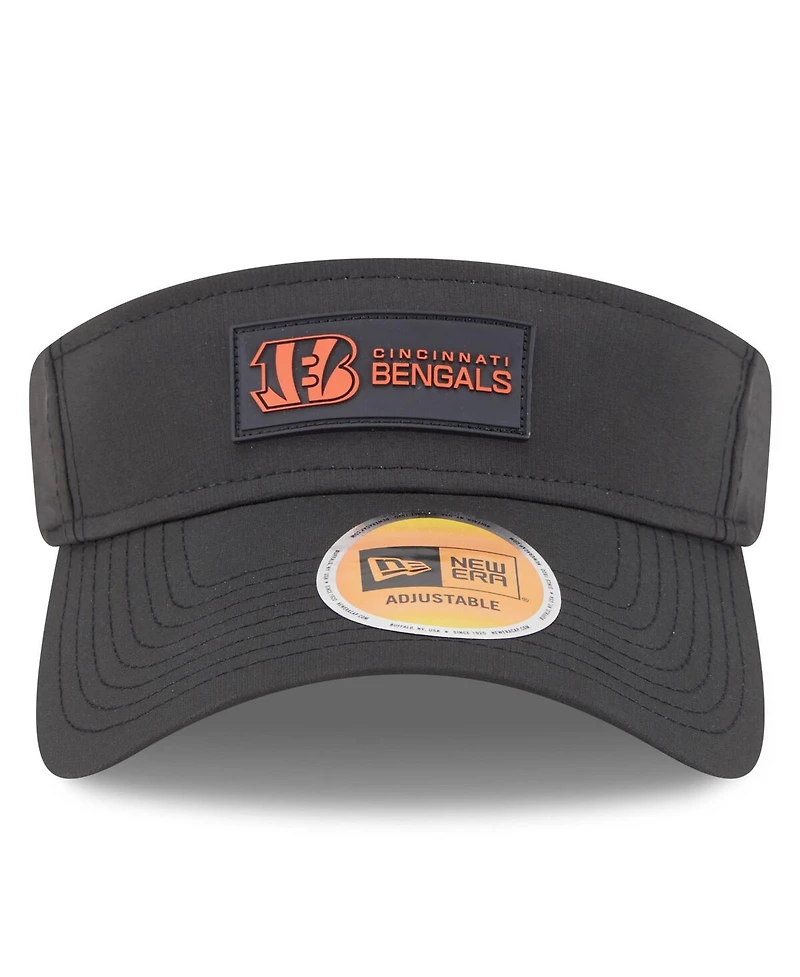 New Era Men's Black Cincinnati Bengals 2025 Sideline Visor Hat