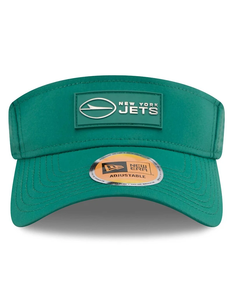 New Era Men's Green New York Jets 2025 Sideline Visor Hat