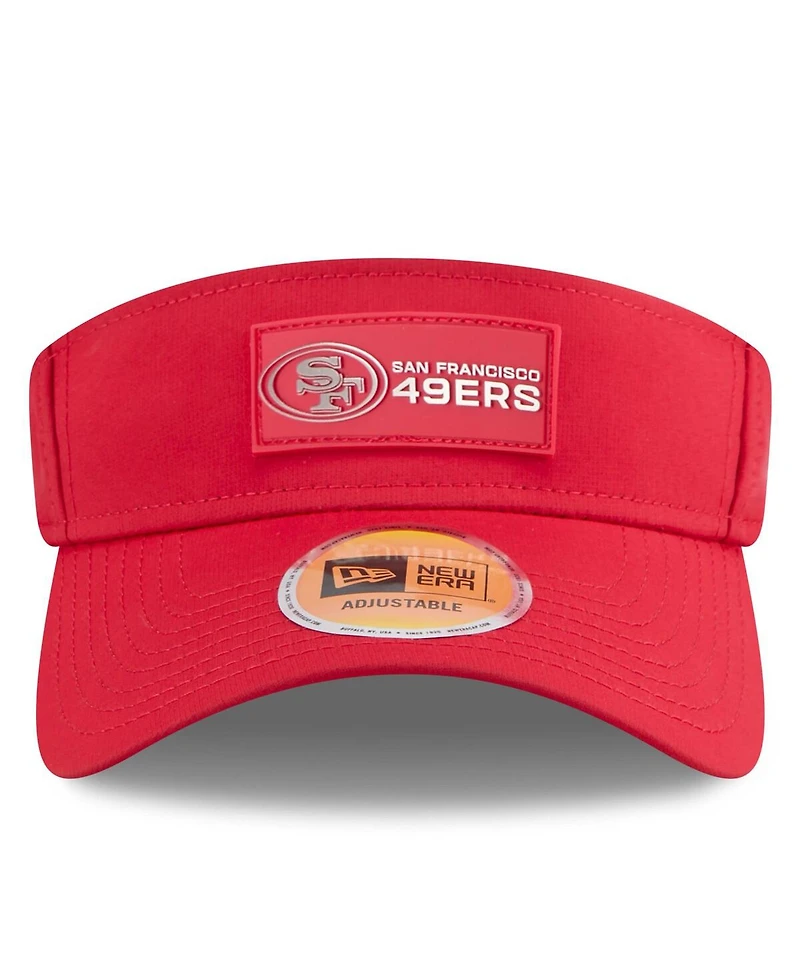 New Era Men's Scarlet San Francisco 49ers 2025 Sideline Visor Hat