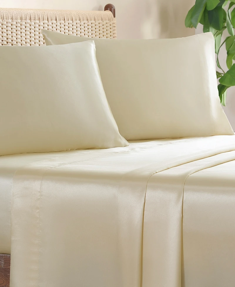 Jessica Simpson Silky Satin 3-Pc. Sheet Set