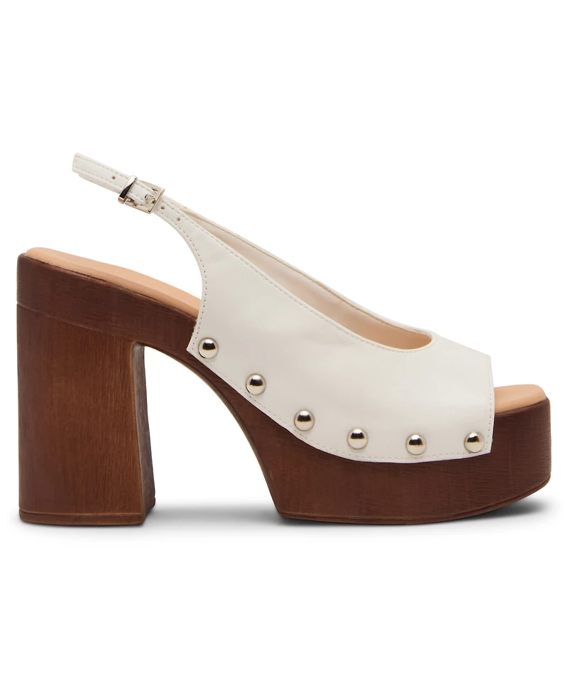 Madden Girl Women's Xanadu Wooden Platform Slingback Pumps