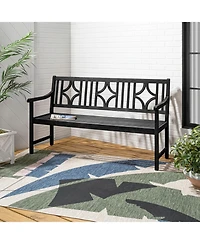 Sloane 59.1" 3-Seat Ogee Diamond-Back 600-Lbs Support Acacia Wood Outdoor Garden Patio Bench