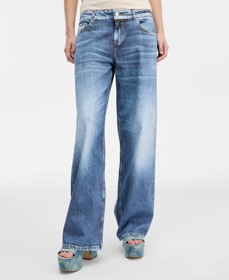 Guess Women's Low-Rise Relaxed Baggy Jeans