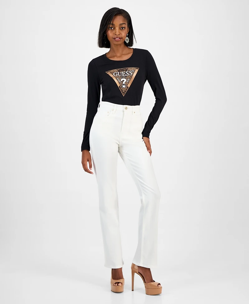 Guess Women's 80s High Rise Straight Leg Jeans