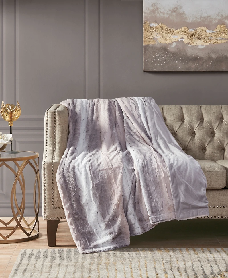 Madison Park Zuri Faux-Fur Throw, 50" x 60"