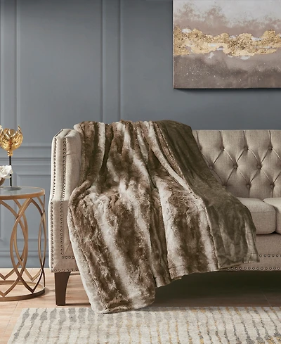 Madison Park Zuri Faux-Fur Throw, 50" x 60"