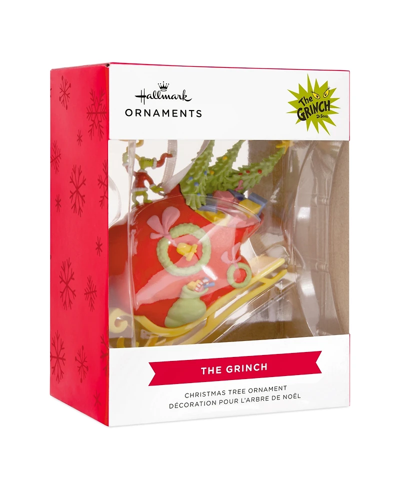 Hallmark Dr. Seuss's Grinch on Sleigh Christmas Tree Ornament