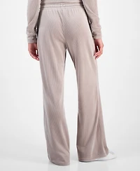 Hippie Rose Juniors' Ribbed Velour Drawstring Pants