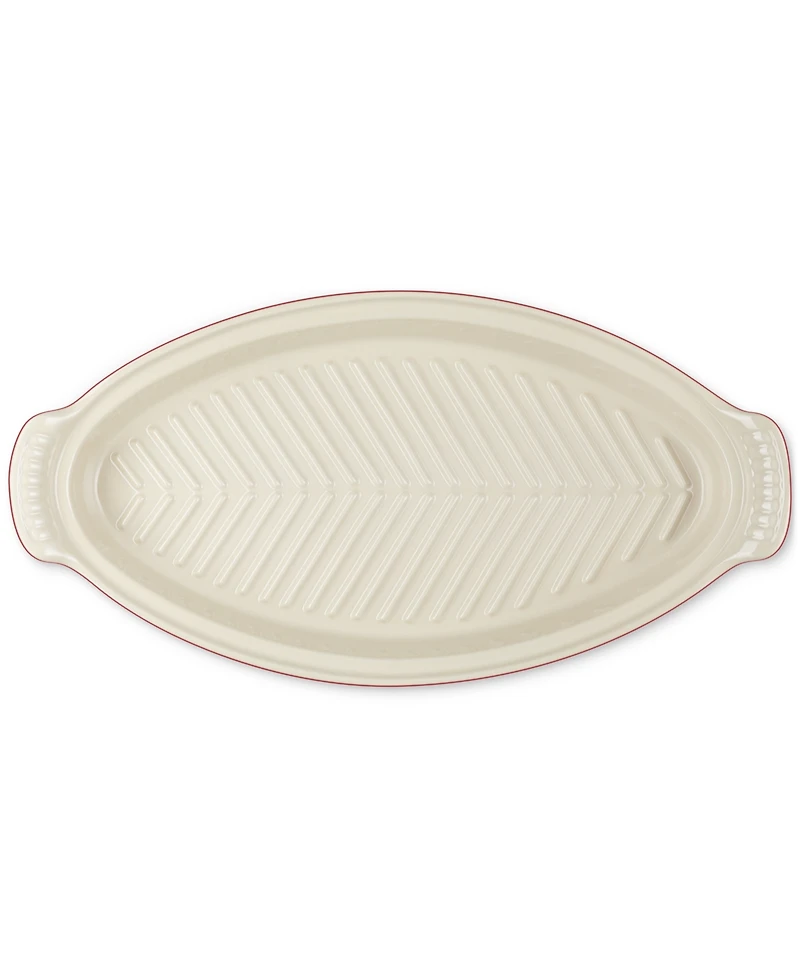 Le Creuset Stoneware Heritage 1.7-Quart Fish Baker with Cover