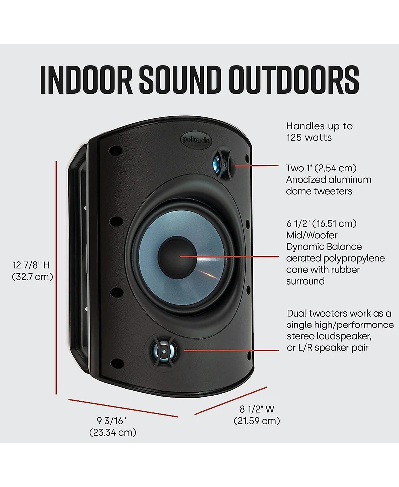 Polk Audio Atrium8 All Weather Outdoor Loudspeakers - Pair