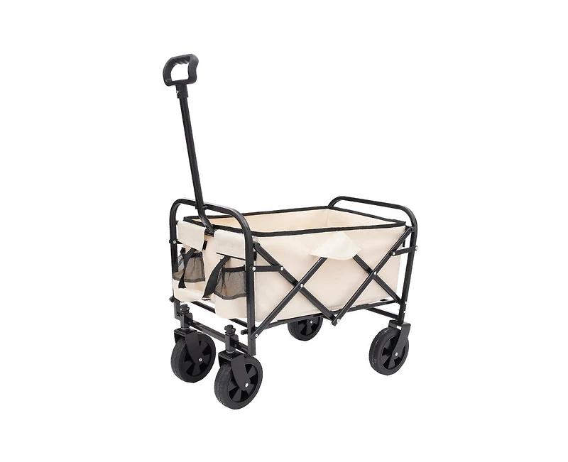 Casainc Outdoor Storage Cart Collapsible Foldable Wagon Beach Heavy Duty Utility
