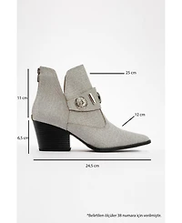 Prologue Shoes Kenda Buckle Block Heel Boot