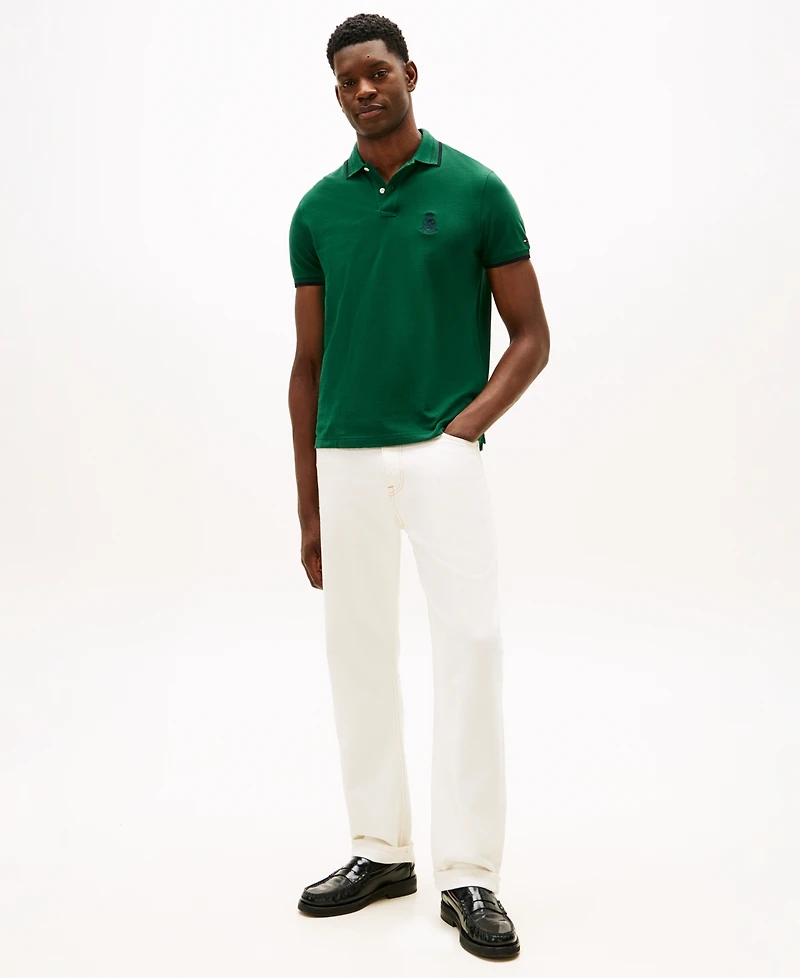 Tommy Hilfiger Men's Holiday Crest Regular Fit Polo Shirt
