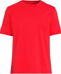 Lands' End Men's Super-t Short Sleeve T-Shirt with Pocket