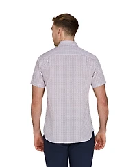 Raging Bull Short Sleeve Flower Cotton Poplin Shirt