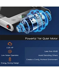 Akiudex 2-in-1 Folding Treadmill with Led Display and Remote