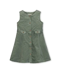 Hope & Henry Little and Big Girls' Organic Corduroy Button Front Jumper