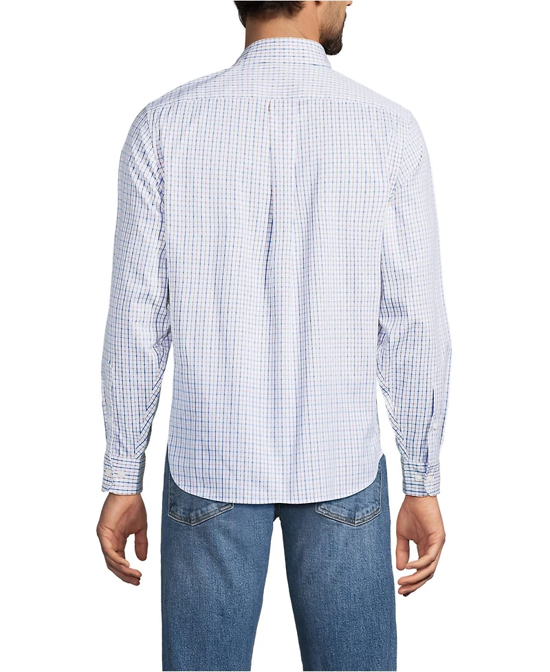 Lands' End Men's Long Sleeve Travel Kit Shirt