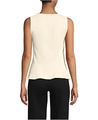 Lands' End Women's Sleeveless Starfish Peplum Top