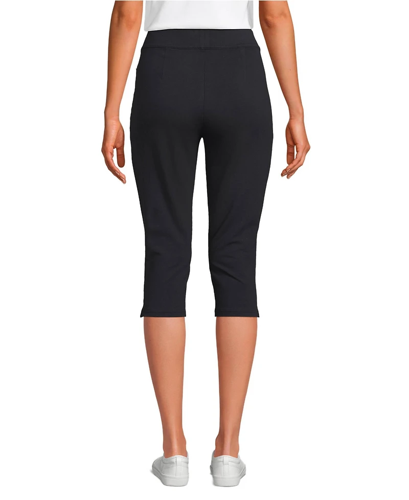 Lands' End Women's Starfish High Rise Pintuck Capri Pants