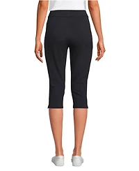 Lands' End Women's Starfish High Rise Pintuck Capri Pants