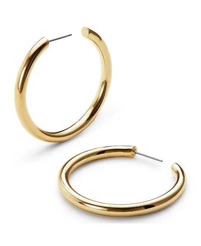 Ana Luisa Hoop Earrings - Tia Medium Gold