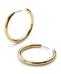 Ana Luisa Hoop Earrings - Tia Medium Gold