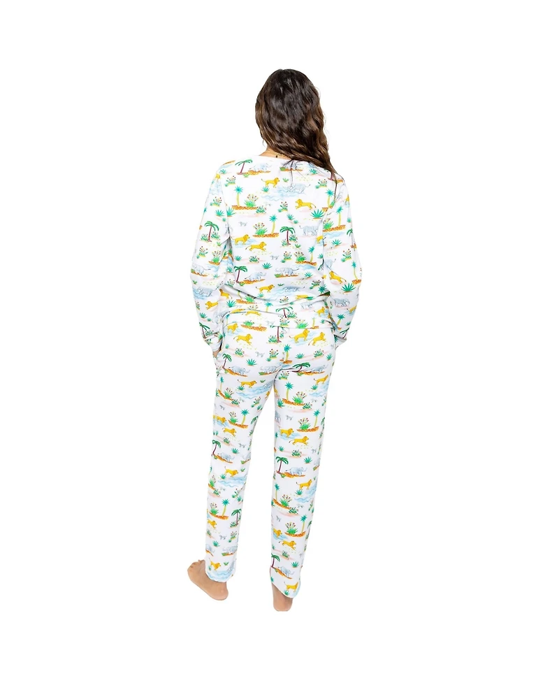 Sant and Abel Women's Trunks Up Jersey Long Pj Set