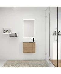 Casainc 22 Inch Floating Bathroom Vanity with Sink and Soft-Close Door for Small Bathrooms