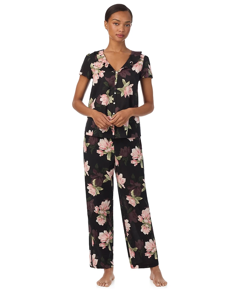 Lauren Ralph Women's Flutter Sleeve Pajama Set