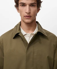 Mango Men's Classic Water-Repellent Trench Coat