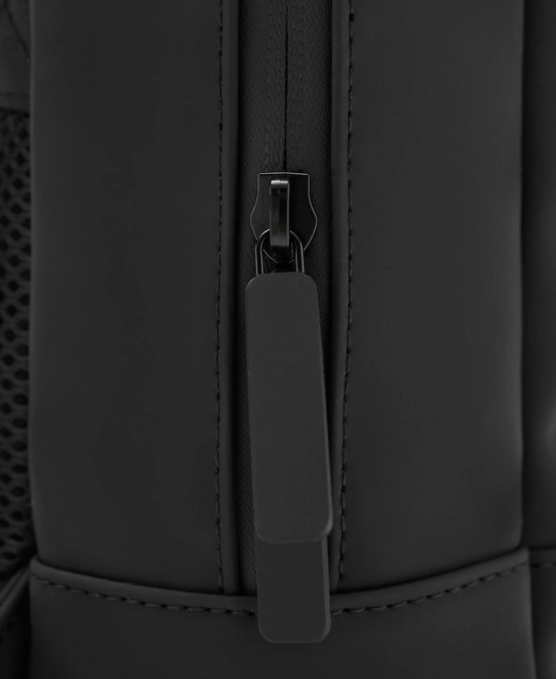 Mango Men's Rubberized Flap Closure Backpack